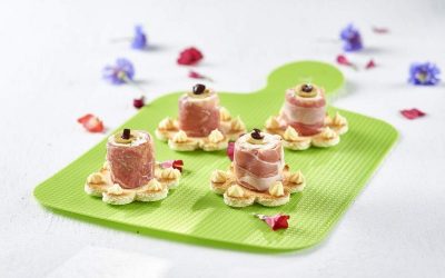 Mini Cured Ham Sushi with Bread