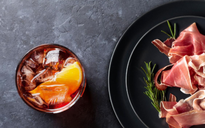 Negroni cocktail and Prosciutto – an authentic Italian combo