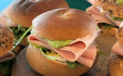 A Taste of Italy in New York: Mini Bagels and Mortadella!