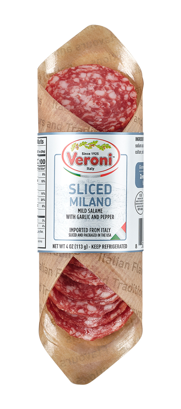 PNC431 Pre-sliced Chub Salami Milano