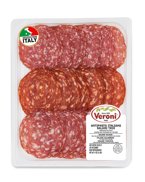 PTA45T TRIO SALAMI 4 oz DAVANTI E RETRO