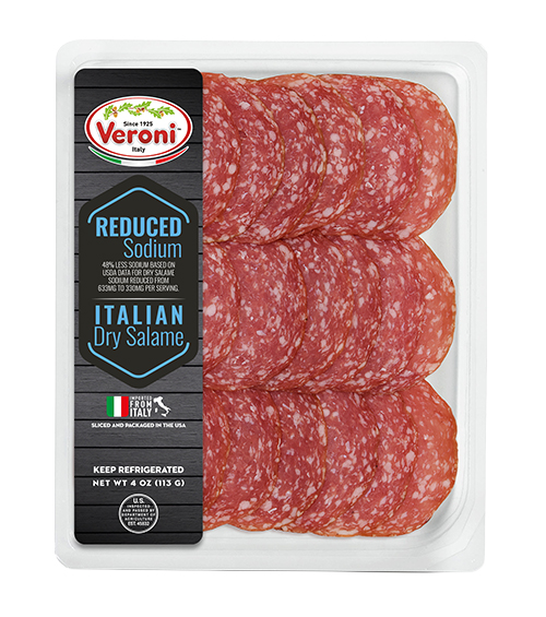 PTM65 DAVANTI REDUCED SODIUM DRY SALAME 4 OZ VERONI